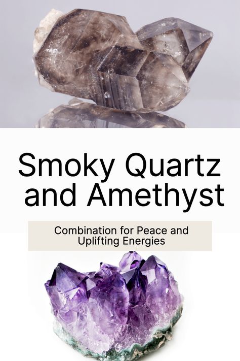 Enhance your meditation practice with the calming and protective energies of smoky quartz and amethyst. Oil Spillage, Using Crystals, Meditation Practices, Spirituality Energy, Improve Health, Amethyst Crystal, Healing Properties, Smoky Quartz, Crystals And Gemstones