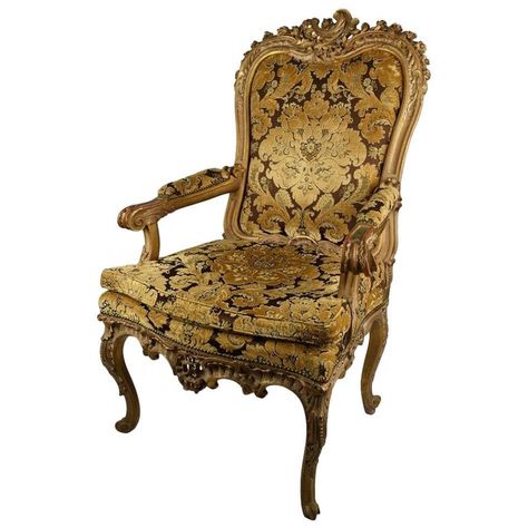 Rococo Armchair, Baroque Chair, French Baroque, Baroque Furniture, Baroque Decor, Most Comfortable Office Chair, Walnut Armchair, Oak Armchair, Wooden Armchair