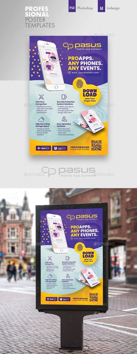 Mobile App Poster Design, Poster Design App, Lunch Poster, Mobile App Poster, Mobile Advertising Design, App Poster, Web Application Design, Design Campaign, App Promotion