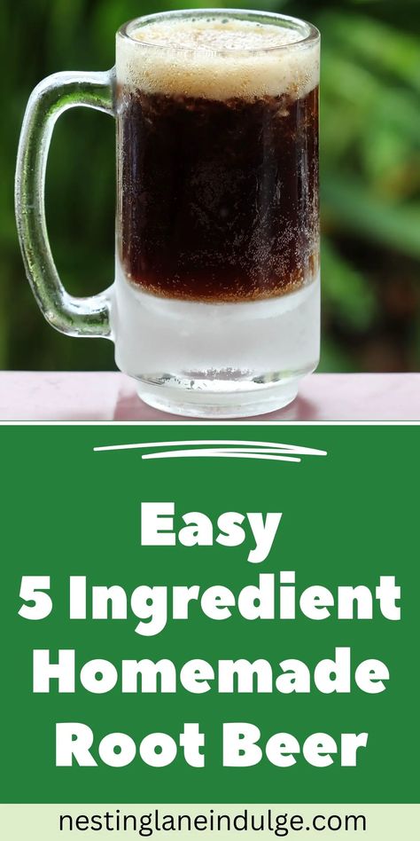 Discover the joy of DIY with this kid-friendly 5-ingredient homemade root beer recipe. Create your own delicious and refreshing beverage at home. This simple DIY project is perfect for family fun and guarantees a delightful taste experience. Say goodbye to store-bought root beer and embark on a culinary adventure. Unleash your creativity and enjoy the satisfaction of making your own root beer from scratch. Get ready to savor the sweet and fizzy flavors in every sip. Let the DIY magic begin! Root Beer Extract Recipes, Hungry Root Recipes, Rootbeer Recipes, Rootbeer Recipe, Root Beer Recipe Homemade, Diy Root Beer Recipes, Root Beer Recipes, Root Beer Homemade, How To Make Root Beer