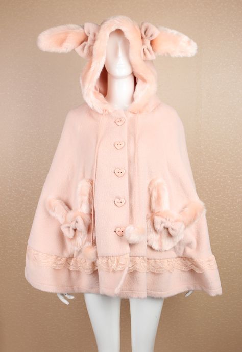 Bunny Poncho Bunny Outfit, Pastel Fashion, Kawaii Fashion Outfits, Japanese Street Fashion, J Fashion, Kawaii Clothes, Looks Vintage, Lolita Fashion, Kawaii Fashion