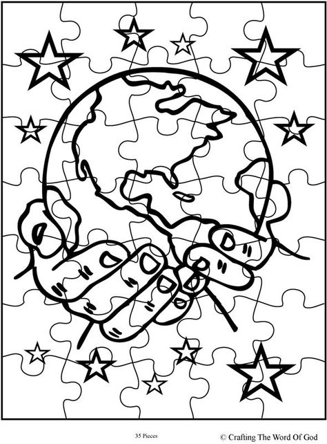 God The Creator Puzzle (Activity Sheet) Activity sheets are a great way to end a Sunday School lesson. They can serve as a great take home activity. Or sometimes you just need to fill in those last... Creation Activities, Creation Coloring Pages, Earth Day Coloring Pages, Apostles Creed, Bible Activities For Kids, Bible Verse Coloring, Free Printable Activities, Creation Crafts, Sunday School Activities