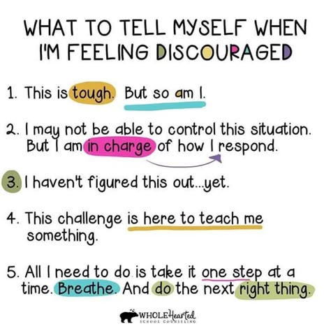 Sharon Martin, Feeling Discouraged, Life Journal, Positive Self Talk, Social Emotional Learning, School Counseling, Mental And Emotional Health, Self Care Activities, Coping Skills