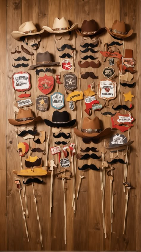 Yellowstone Bday Party, Nashville Themed Party Decor, Cowgirl Party Decorations Western Decor, Nashville Party Decor, Western Theme Party Decorating Ideas Diy Cowboy Birthday, Birthday Party Ideas Western, Western Event Decor, Wild West Party Ideas, Country And Western Party Ideas