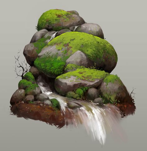 Game Concept Art, Digital Painting Tutorials, Landscape Drawings, Fantasy Art Landscapes, Environment Design, Environment Concept Art, Digital Art Tutorial, Environmental Art, Art Reference Photos