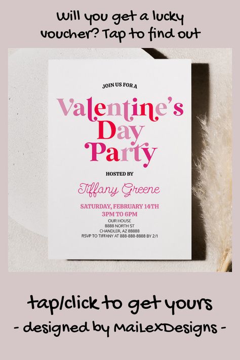 Woman House, Galentines Brunch, Valentine Party Invitations, Galentines Day Party, Galentine's Party, Valentines Party Decor, Secret Valentine, Girls Night Party, Retro Minimalist