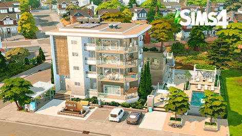 Modern Luxury Villa | The Sims 4 | No CC | Patreon Sims For Rent Build, Sims 4 Apartment Base Game, Modern Apartment Sims 4, Sims 4 Modern Apartment Building, Sims 4 Modern Townhouse, For Rent Sims 4 Build, Sims 4 Del Sol Valley Apartments, Sims 4 Apartment Download No Cc, Sims 4 Apartment Building Download