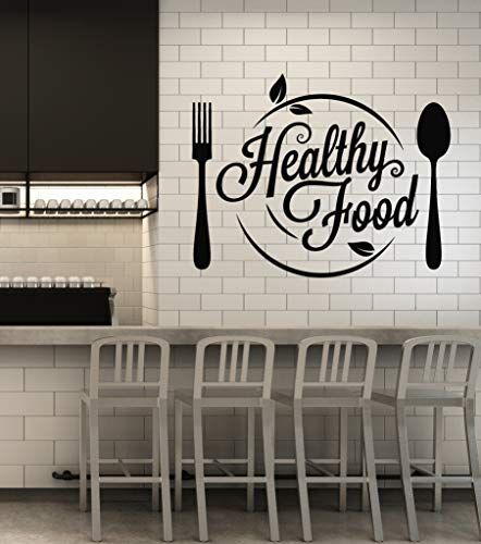 Nutrition Stickers, Vinyl Wall Decals Kitchen, Black Wall Stickers, Healthy Food Diet, Hallway Walls, Vegetables Food, Organic Recipes Healthy, Healthy Eating Diets, Kitchen Wall Decals