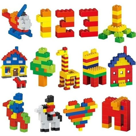 Duplo Ideas, Oppgaver For Barn, Lego Basic, Lego Challenge, Lego Education, Mega Blocks, Building Blocks Diy, Lego Activities, Lego Craft