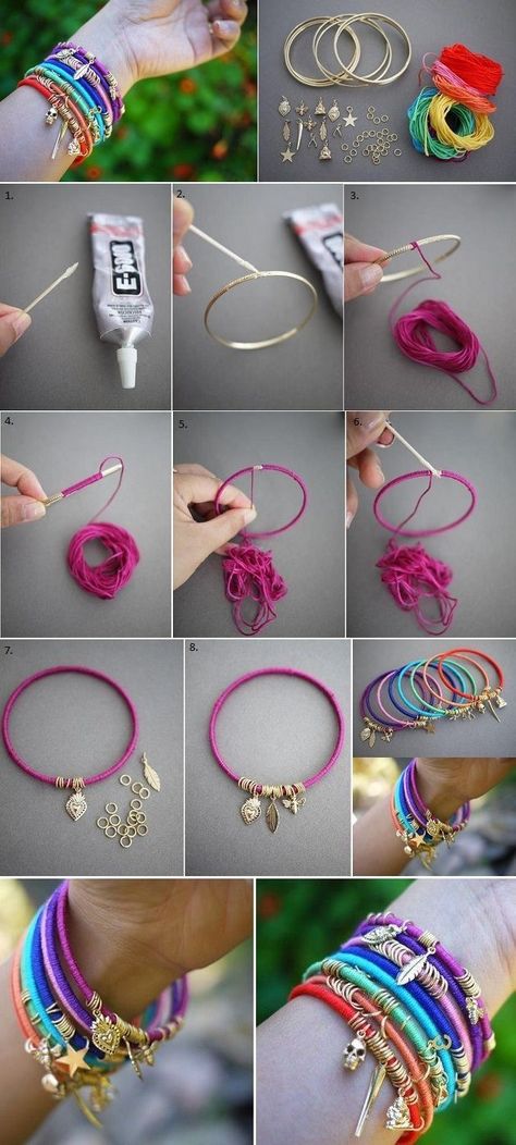 Diy Jewelry To Sell, Diy Jewelry Rings, Bracelets Handmade Diy, Making Bracelets, Bracelet Craft Diy, Diy Jewelry Unique, Diy Jewelry Inspiration, Diy Bracelets Easy, Diy Bracelet Designs