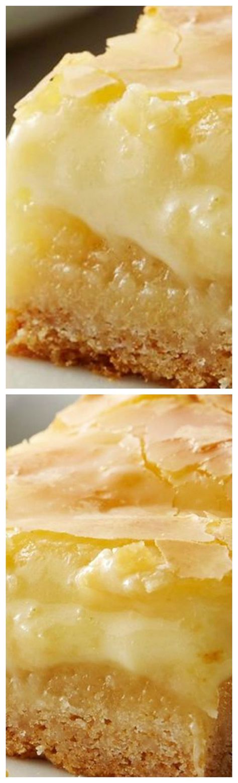 Gooey Butter Cake Bars, Butter Cake Bars, Ooey Gooey Butter Cake, Gooey Cake, Desserts Bars, Butter Cakes, Gooey Bars, Kek Lapis, Cake Mix Desserts