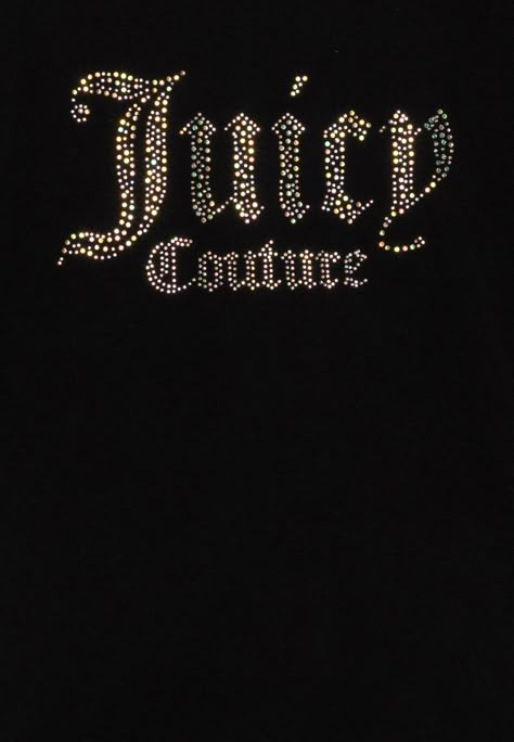 Juicy Couture DIAMANTE BOYFRIEND TEE - T-Shirt print - black Juicy Couture Wallpaper, Juicy Couture Aesthetic, Friend Game Night, Black Widget, Juicy Bag, Juicy Couture Clothes, 2000s Wallpaper, Pretty Background, Couture Clothes