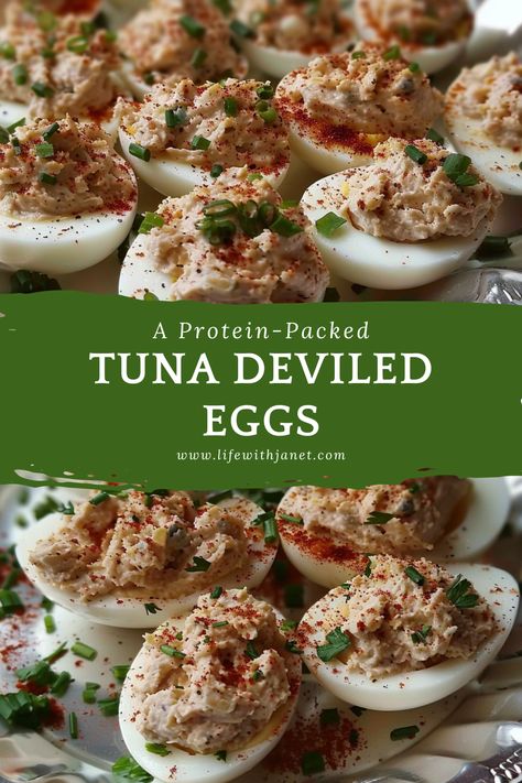 Tuna Deviled Eggs Tuna Salad Deviled Eggs, Tuna Stuffed Deviled Eggs, Deviled Eggs With Tuna, Deviled Egg Burger, Recipes Using Hard Boiled Eggs, Fish Eggs Recipe, Tuna Deviled Eggs Recipe, Tuna Deviled Eggs, Boiled Egg Whites