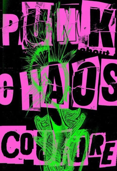 Exhibition Postcard, Punk Chaos To Couture, Chaos To Couture, Punk Posters, Poster Punk, Art Punk, Punk Poster, Punk Design, Arte Punk