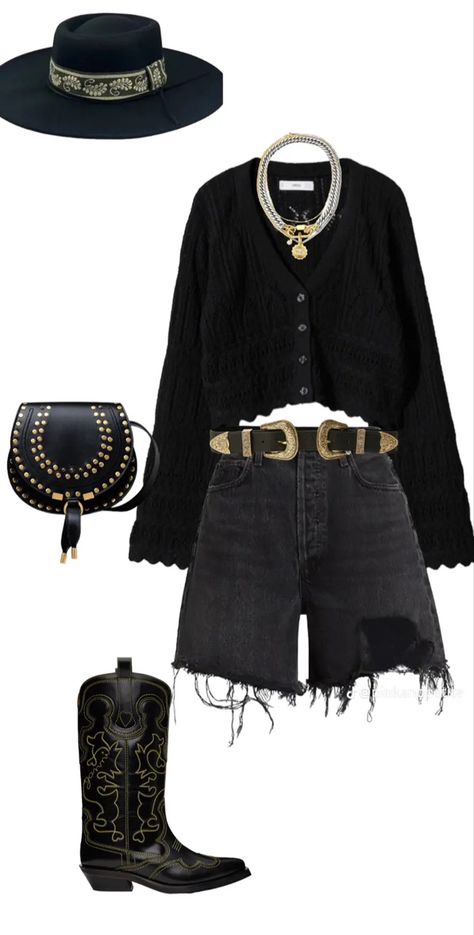 #cowgirl #cowgirlstyle #cowgirlfashion #cowgirlboots #bootsforwomen #westerninspo #cowgirlaesthetic #countryconcertinspo Cowboy Boot Chic Outfit, Outfits To Wear In Texas, Kacey Musgraves Aesthetic Outfits, Black Country Concert Outfit, Kacey Musgraves Concert Outfit, Cowboy Boots Fall Outfit, Wine Festival Outfit, 2025 Wardrobe, 2025 Outfits