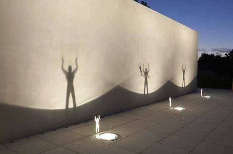 Blitz Design, Shadow Art, Diy Lamp, Exterior Lighting, Landscape Lighting, Public Art, Urban Design, Garden Lighting, Light Art