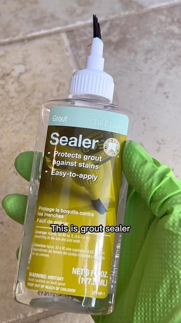 @cleanthatup on Instagram: "How to seal your grout #cleaningtips #howto #cleanthatup" How To Seal Grout, Homemade Grout Cleaner, Grout Repair, Sealing Grout, Grout Sealer, Clean Tile, Tile Grout, Grout Cleaner, Cleaning Ideas