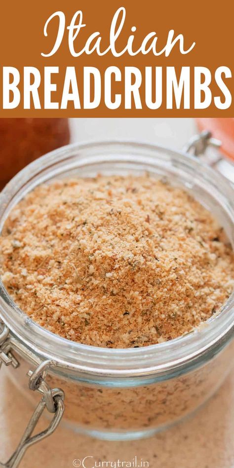 Italian Bread Crumbs Recipe, Make Bread Crumbs, Homemade Italian Bread, How To Make Breadcrumbs, Homemade Bread Crumbs, Italian Bread Crumbs, Make Homemade Bread, Continental Recipes, Bread Crumbs Recipe