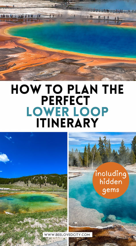 Planning a Yellowstone vacation? This Lower Loop itinerary is your guide to the most iconic sights in the park, including must-see spots like Old Faithful, the Grand Prismatic Spring, and Yellowstone Lake. Discover the best things to do, tips for navigating with a Yellowstone map, and how to make the most of your Wyoming or Montana trip. Get ready for an unforgettable national park adventure! 🏞️✨ #YellowstoneNationalPark #LowerLoopItinerary #WyomingTravel Map Of Yellowstone National Park, Yellowstone National Park Itinerary, Yellowstone Vacation Planning, Wyoming Trip, Yellowstone Lake, West Yellowstone Montana, Yellowstone Map, Montana Trip, Yellowstone National Park Vacation