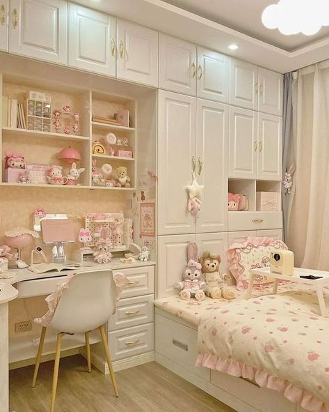 Mao Sophearath Room Organization Bedroom, Beautiful Bedroom Decor, Dream Bedroom Inspiration, Cute Bedroom Ideas, Room Redesign, Study Room Decor, Girly Room, Cute Bedroom Decor, Cute Room Ideas