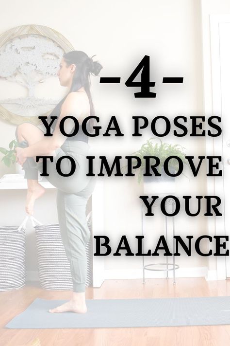 yoga poses for better balance Yoga For Stability, Moves To Improve Balance, How To Work On Balance, Yoga Balance Poses For Beginners, Yoga Poses Balance, Balance On One Leg, Increase Balance Exercise, How To Improve Balance Exercises, Yoga For Balance And Strength