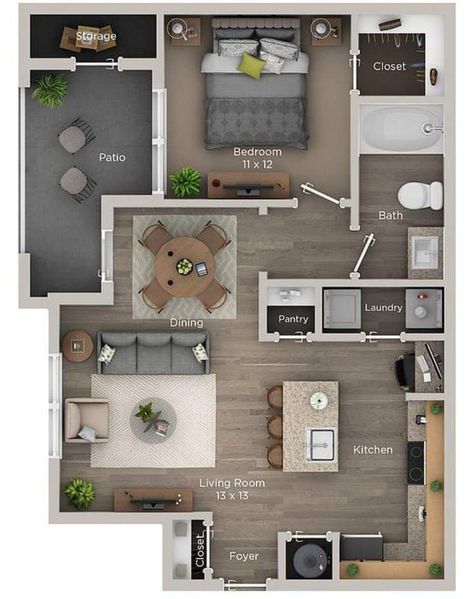 Loft Apartment Layout Floor Plans, Loft Apartment Layout, Bloxburg Apartment Layout, Dream House Design, Small House Blueprints, House Decorating Ideas Apartments, Small House Layout, Simple Bedroom Design, Tiny House Layout