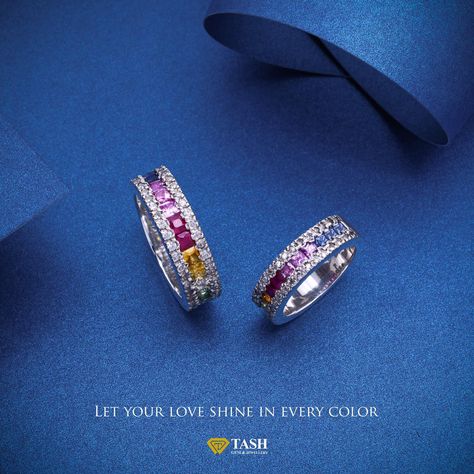 Celebrate love with our handcrafted pure silver rings, adorned with natural rainbow sapphire gemstones. Each piece is a vibrant testament to your unique journey, shining in every color. Let your love sparkle with every hue & customize your dream ring today! ☑️ Lifetime Warranty. ☑️ Islandwide Cash on Delivery. ☑️ Authorized dealer from National Gem & Jewellery Authority. Contact us for more details - 076 014 6956 | 011 279 4966 www.tashlk.com Visit us : 888/1A, Athurugiriya Road, Mala... Rainbow Sapphires, Love Sparkle, Natural Rainbow, Exclusive Jewelry, Dream Ring, Celebrate Love, Gems Jewelry, Every Color, Sapphire Gemstone