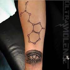 Ultra Violence Tattoo - dmt molecule by @s3th.ink 👁 👾 | Facebook Dmt Tattoo, Dmt Molecule, Tattoos