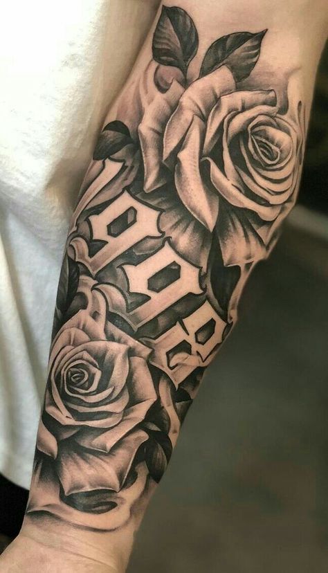 Growth Tattoos, Meaning Tattoos, Tattoos Aesthetic, Rose Tattoo Sleeve, Rose Tattoos For Women, Guys Tattoos, Tattoos Arm, Forarm Tattoos, Marvel Tattoos