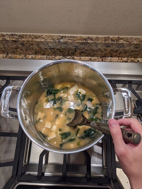 Cooking Soup Aesthetic, Making Soup Aesthetic, Miso Soup Aesthetic, Hangover Soup, Books Core, Soup Aesthetic, Food Recovery, Cooking Photography, Cooking Soup