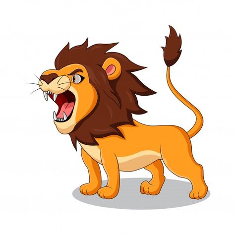 León de dibujos animados rugiendo Vector... | Premium Vector #Freepik #vector #dibujos-animados #animal #leon #ilustracion Lion Anime, Lion Animation, Lion Cartoon, Lion Animated, Lion Cartoon Drawing, Lion Cartoon Illustration, Lion Cartoon Images, Lion Mascot Cartoon, Angry Cartoon