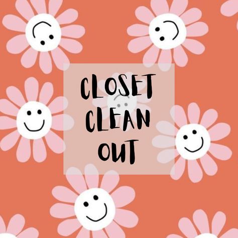 Clean Out Closet Sign, Closet Clean Out Picture For Facebook, Closet Clean Out Picture Cute, Facebook Interactive Post, Interactive Post, Home Beauty Salon, Template Facebook, Declutter Closet, Sale Logo