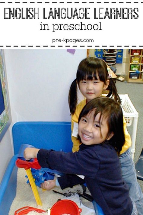 Tips for Working with English Language Learners in Preschool and Kindergarten.This article contains some great practical guidance for PreK-K teachers of ELL, although some of the advice is also applicable for teachers working with older ELLs as well. Esl Preschool, Teaching English Language Learners, Esl Ideas, Pre K Pages, Language Tips, Ell Students, Teaching Esl, Esl Activities, Esl Lessons