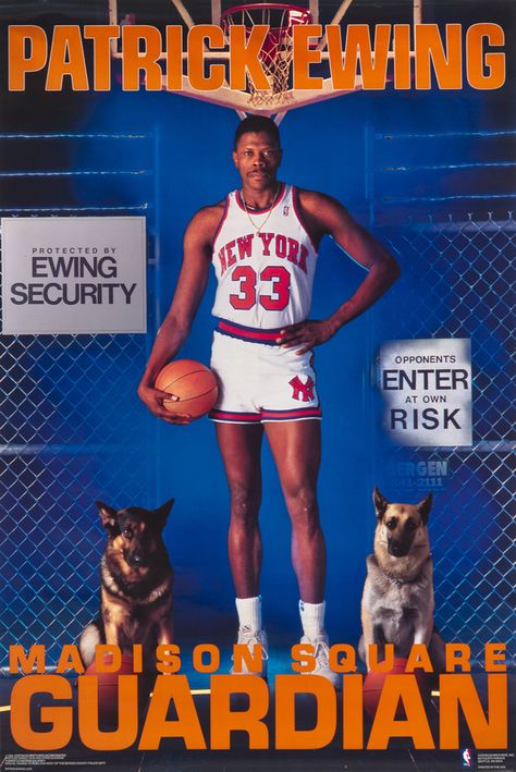 Patrick Ewing- Madison Square Gaurdian | Community Post: 20 Preposterous '80s Sports Posters Nba Posters, 80s Sports, Classic Posters, Patrick Ewing, Ny Knicks, Vintage Nba, Wide World Of Sports, Basketball Posters, Sports Posters