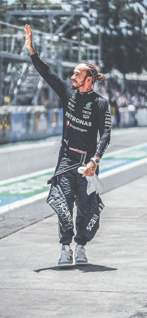 Lewis Hamilton Mercedes AMG Petronas Brazilian Grand Prix 2023 - F1 iPhone Wallpaper Lewis Hamilton 2023 Wallpaper, Lewis Hamilton Lockscreen, F1 Iphone Wallpaper, F1 Phone Wallpaper, Wallpaper Formula 1, Wallpaper Mercedes, Formula 1 Wallpapers, Mercedes Lewis, F1 Mercedes