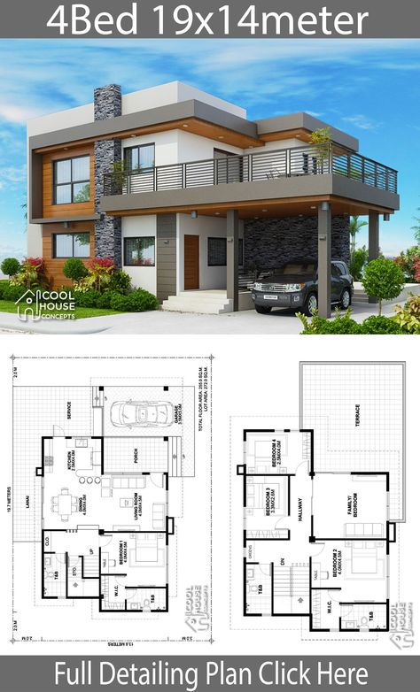 Bedrooms Bloxburg, Two Story House Design, Modern House Floor Plans, 2 Storey House Design, House Plans Mansion, House Bloxburg, Two Story House, Bloxburg Room, Duplex House Plans