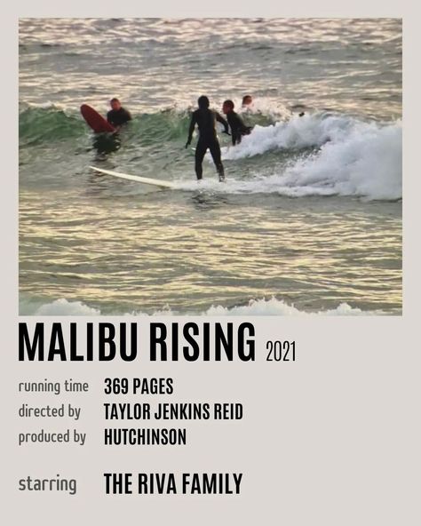 Malibu Rising by Taylor Jenkins Reid Aesthetic Movie Poster Malibu Rising Taylor Jenkins Reid Aesthetic, Surf Movie Poster, Malibu Rising Book Aesthetic, Malibu Rising Aesthetic Wallpaper, Malibu Rising Fan Art, Beach Movie Poster, Mick Riva, Malibu Rising Aesthetic, Malibu Renasce