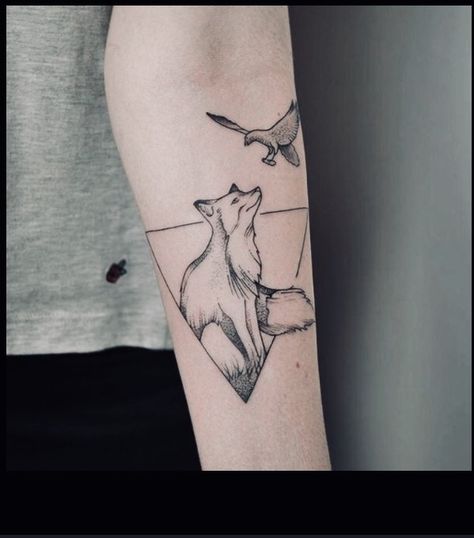 Small Men's Tattoos, Fox Tattoo Men, Small Tattoos For Guys Arm, Small Nature Tattoos, Small Fox Tattoo, Small Nature Tattoo, Bracelet Tattoo For Man, Cage Tattoos, Belly Tattoos