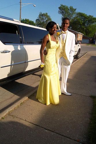 White Tux For Prom, Yellow Dress Simple, Prom Dress Emerald Green, Prom Dress Classy, Prom Dress Emerald, Prom Dress Orange, Classy Prom Dress, White Prom Suit, Prom Dress Light Blue