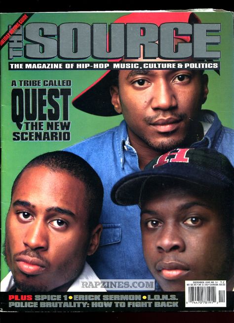 The Source Magazine, Source Magazine, Hip Hop Classics, A Tribe Called Quest, Tribe Called Quest, Black Entertainment, Real Hip Hop, Hip Hop Art, Neo Soul