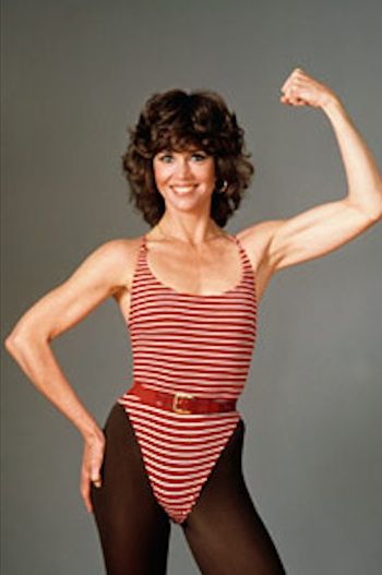 Jane Fonda's fitness days... she can really work a leotard. 80s Gym, Jane Fonda Workout, Workout Book, Hand Exercisers, Heather Locklear, 80's Party, Ballet Exercises, Retro Beauty, Jane Seymour