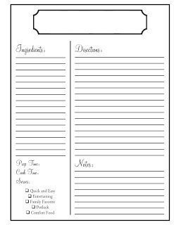 Free Editable Recipe Card Templates For Microsoft Word - FREE DOWNLOAD Full Page Recipe Template Free Editable, Free Recipe Template Editable, Full Page Recipe Template, Recipe Binder Printables Free, Recipe Templates Free, Recipe Printables, Recipe Binder Printables, Recipe Template Printable, Diy Recipe Binder