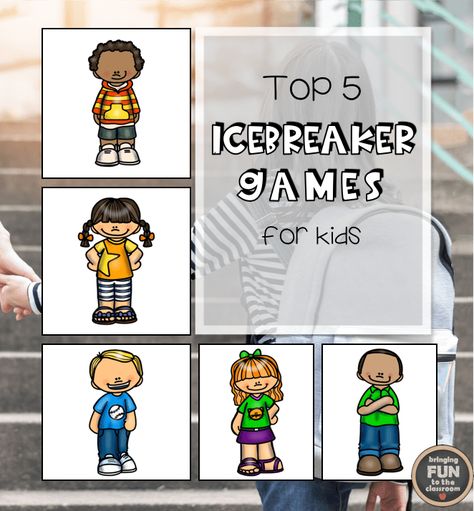 Primary Ice Breaker Games, Children Ice Breaker Games, Ice Breaker Kindergarten, First Day Games Ice Breakers, Ice Breaker Games For Kindergarten, First Grade Ice Breaker Activities, Pe Ice Breaker Games, Ice Breaker Games For Kids First Day, Kids Ice Breaker Games