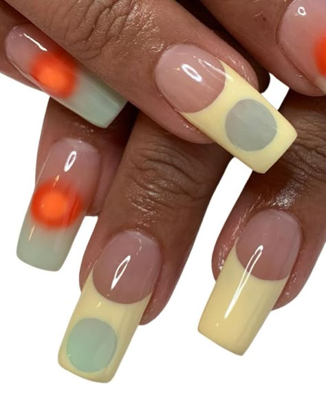 Retro Nails, Nails Only, Fire Nails, Funky Nails, Dream Nails, Nails Done, Minimalist Nails, Chic Nails, Dope Nails