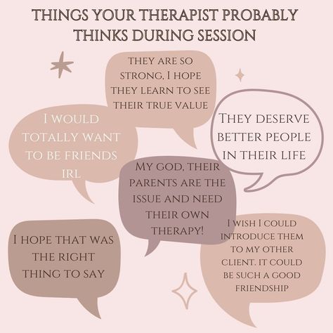 It’s true! Have you ever wondered what your therapist may be thinking? Therapists, which ones would you add? Therapist Aesthetic, Therapist Said, Therapy Aesthetic, Therapy Is Cool, Therapist Quotes, Therapy Interventions, My Future Job, The Therapist, Therapy Quotes