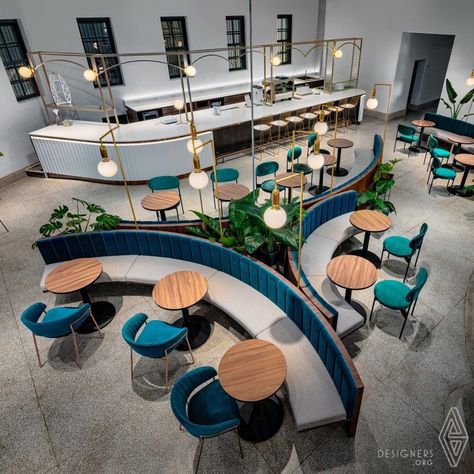 Cafeteria Design, Modern Restaurant Design, Aesthetic Interior Design, Cafe Seating, Interior Architecture Drawing, Modern Cafe, Interior Design Awards, Modern Restaurant, Cafe Interior Design