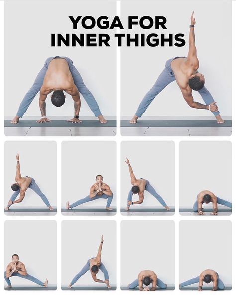 "Yoga for inner thighs!"🏔 @deandreyoga Thanks for sharing! 💚💚💚 . Hey beautiful people, I’ve created an awesome resource page for all the… Yoga Ashtanga, Yoga Beginners, Yoga Posen, Yoga Stretching, Yoga Love, Yoga Nidra, Thigh Fat, Trening Fitness, Easy Yoga Workouts