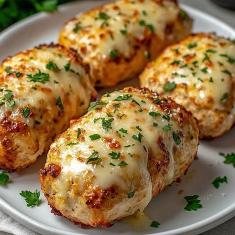 Buddy Valastro Fans | Baked Garlic Parmesan Chicken Meatloaves | Facebook Chicken Parmesan Meatloaf, Baked Garlic Chicken, 20 Minute Meals, Baked Garlic Parmesan Chicken, James Martin Recipes, Chicken Breast Slow Cooker, Chicken Meatloaf, Parmesan Cauliflower, Buddy Valastro