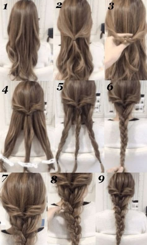 Braided Hair Tutorial, Hairstyles For Medium Length Hair Easy, Beach Hairstyles, Easy Braids, Hair Videos Tutorials, Hairdo For Long Hair, Sporty Hairstyles, Braided Hairstyles Easy, Hoco Hair