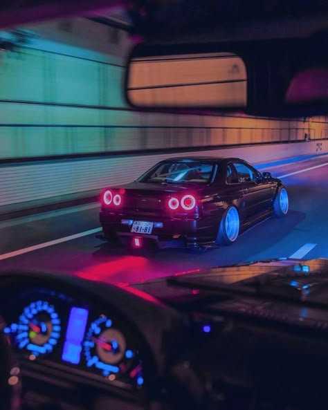 Jdm/night/street Street Racer Aesthetic, Street Racing Aesthetic, Jdm Aesthetic, Nissan Skyline R34 Gtr, Racing Aesthetic, Race Night, Car Jdm, Street Racer, Slammed Cars